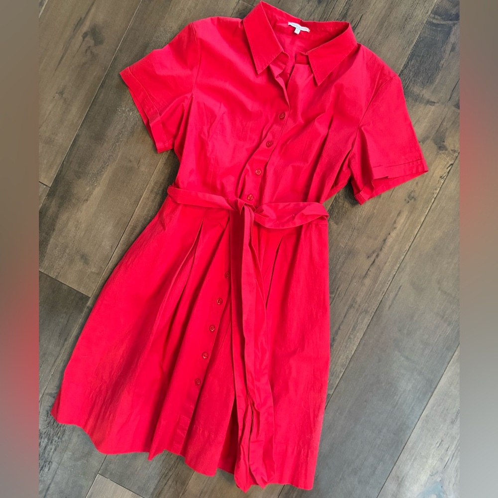 NWOT! Frances Valentine Red Shirt Dress